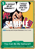 You Can Be My Samurai!! (Pirate Foil) – OP01-055 | One Piece TCG