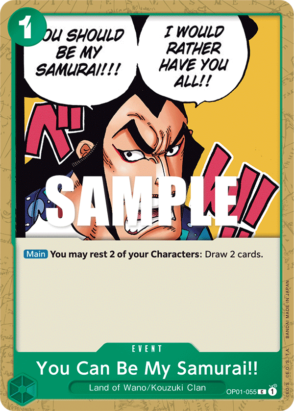 You Can Be My Samurai!! (Pirate Foil) – OP01-055 | One Piece TCG