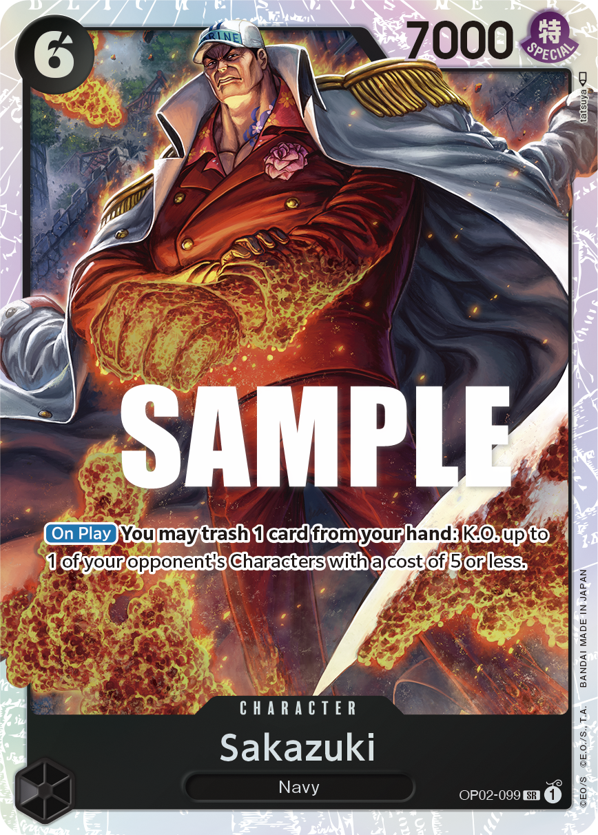 Sakazuki (Alternate Art) – OP02-099 | One Piece TCG