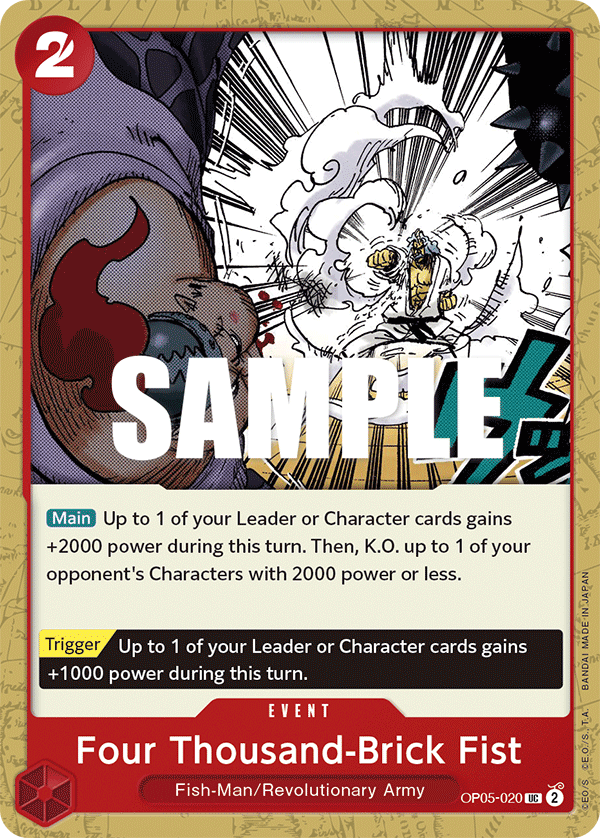Four Thousand-Brick Fist – OP05-020 | One Piece TCG