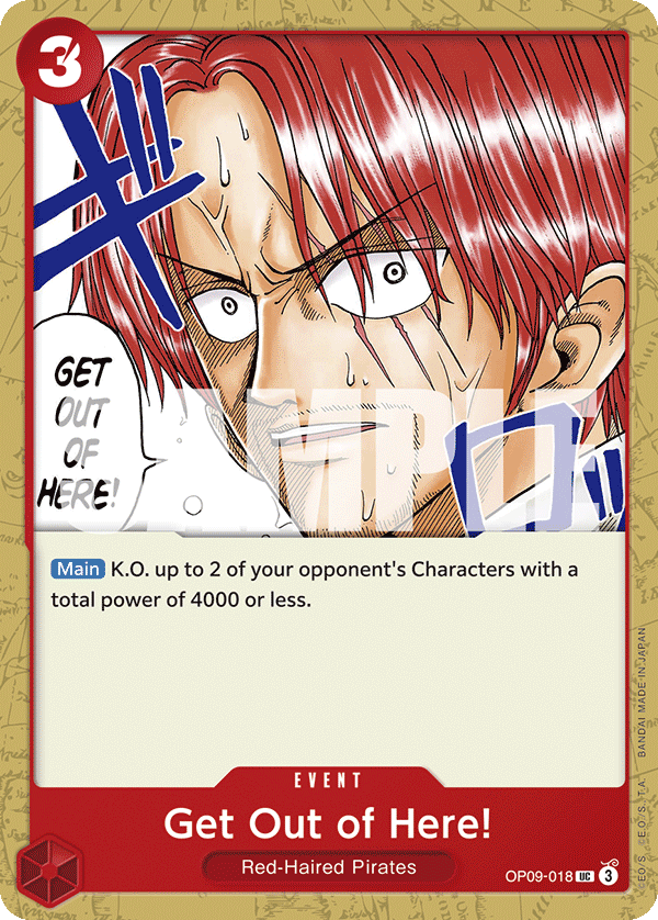 Get Out of Here! – OP09-018 | One Piece TCG