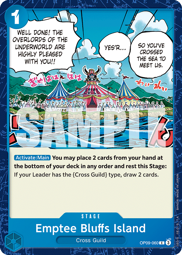 Emptee Bluffs Island – OP09-060 | One Piece TCG
