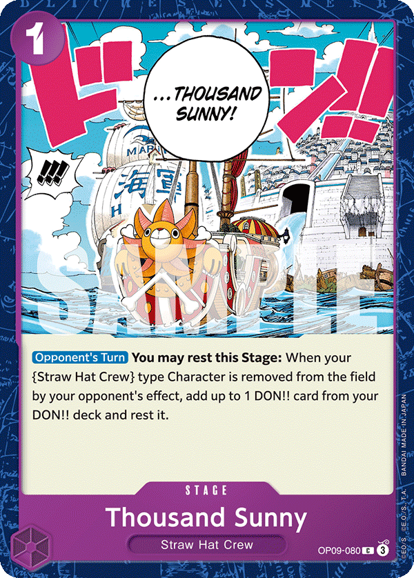 Thousand Sunny – OP09-080 | One Piece TCG