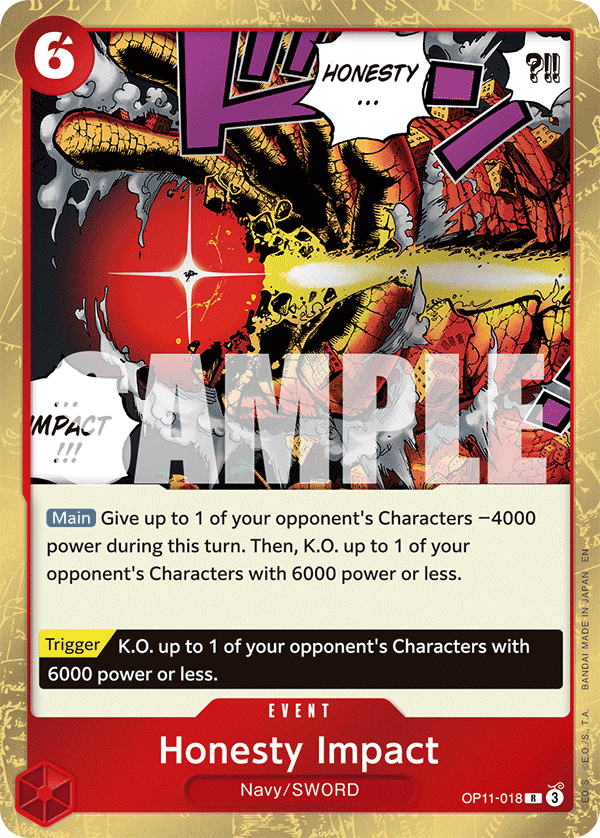 Honesty Impact – OP11-018 | One Piece TCG