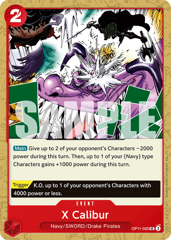 X Calibur – OP11-020 | One Piece TCG