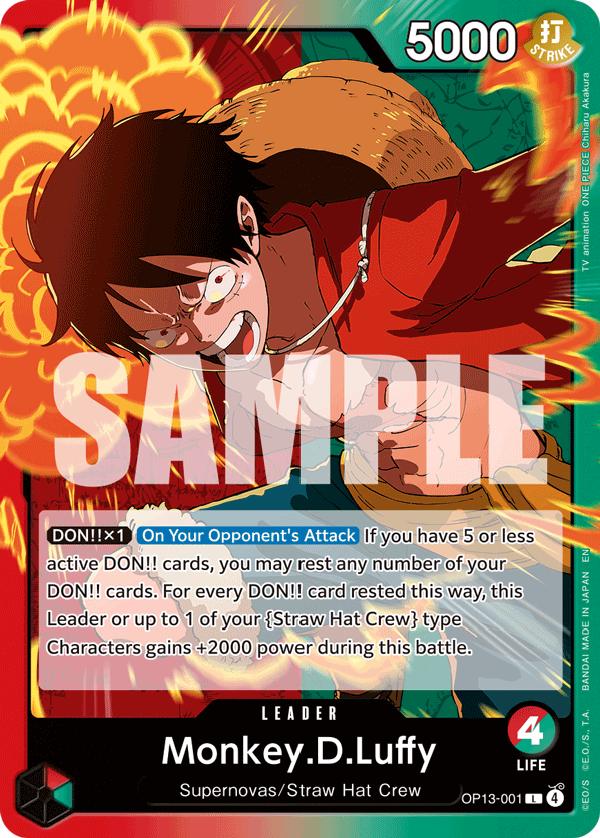 Monkey.D.Luffy (001) – OP13-001 | One Piece TCG