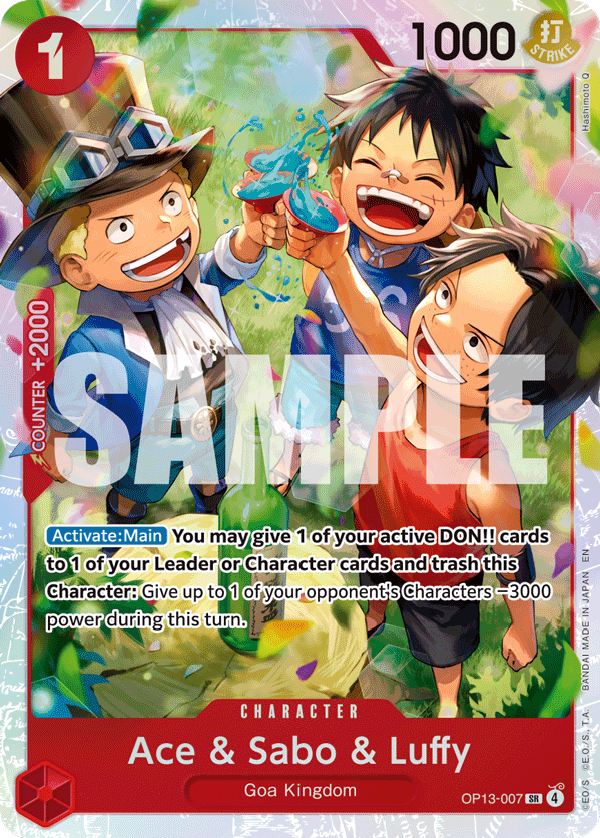 Ace & Sabo & Luffy – OP13-007 | One Piece TCG