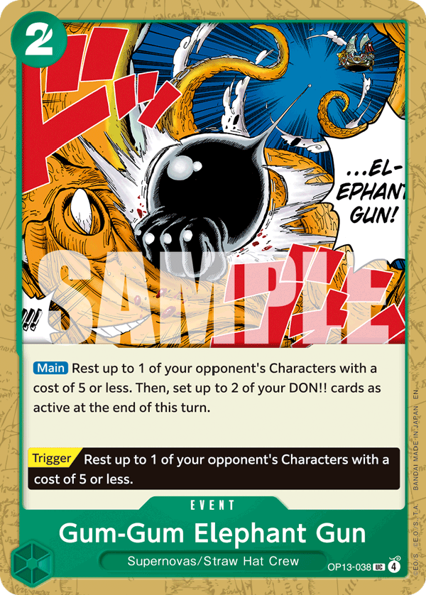 Gum-Gum Elephant Gun – OP13-038 | One Piece TCG