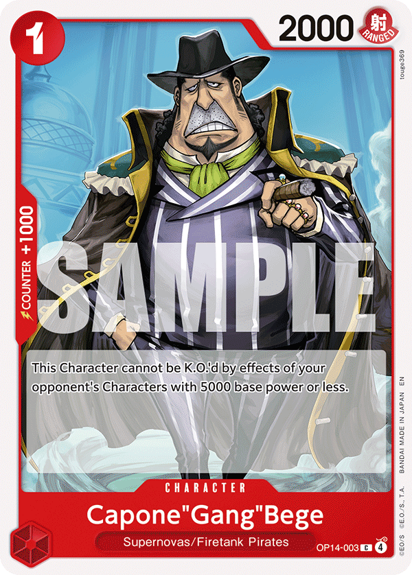 Capone"Gang"Bege – OP14-003 | One Piece TCG