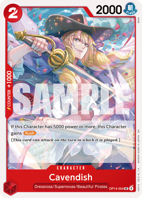 Cavendish – OP14-004 | One Piece TCG