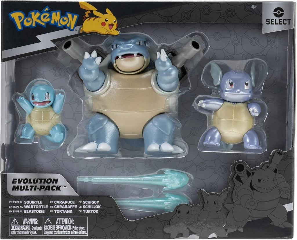 Pokemon - Select Evolution Multipack - Squirtle, Wartortle, Blastoise